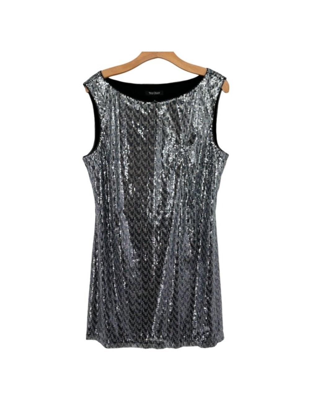 White House Black Market Sleeveless Sequin sheath Dress womens size XL
